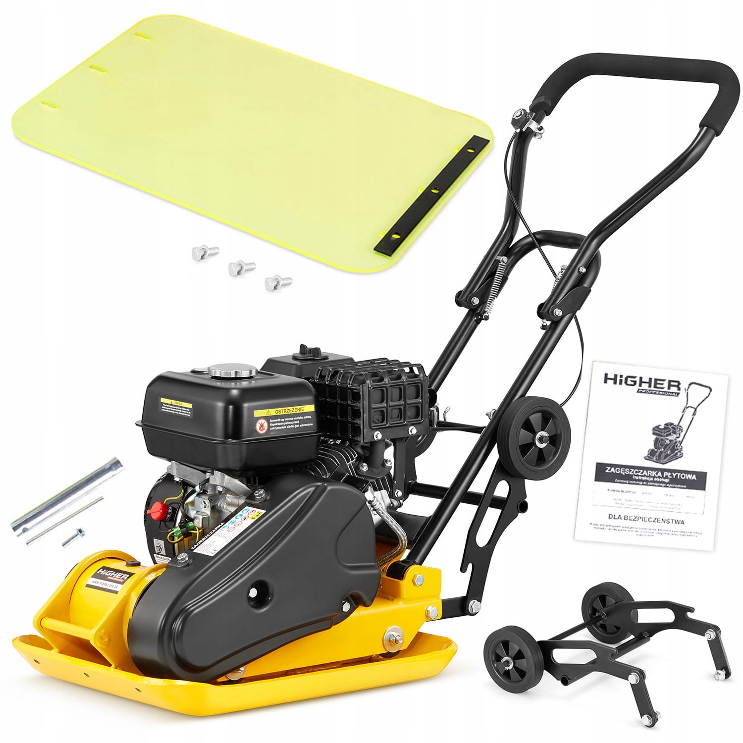 Vyšší 6,5 HP doskový zhutňovač / podbíjačka 400 m²/h